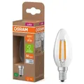 Osram E14 LED Kerzenlampe CLASSIC besonders effizient klar 1,2W wie 25W 4000K neutralweißes Licht - Sehr gute Energieeffizienz