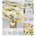 laro Tischdecke laro Wachstuch-Tischdecke Wachstischdecke Gartentischdecke gelb 120 cm x 110 cm