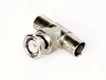 Adapter BNC T-Stück / Y-Verteiler BNC-Stecker -> 2x BNC-Buchse / Kupplung