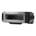 Ninja Foodi 3-in-1 Toaster, Elektrogrill mit Deckel, Panini-Presse mit Flip-Design, 7 Kochfunktionen, 7 Toastlinien, Backblech und Krümelschale, Edelstahl, ST202EU