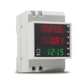 KETOTEK Stromzähler Hutschiene Voltmeter Amperemeter AC 80-300V 100A, Leistungsmesser Strommesser Digital Wechselstromzähler KWh Zähler Zwischenzähler Strom Energiezähler Din