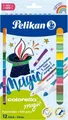 Pelikan Filzstift Fasermaler Colorella Magic 411/FS VE=10 Farben + 2 Zauberstifte