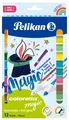 12 Pelikan Fasermaler colorella magic, 12er Kartonetui