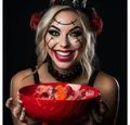 aricona Motivlinsen Karneval Kontaktlinsen Farbige Fasching Halloween Funlinsen Kostüm, ohne Stärke, 2 Stück