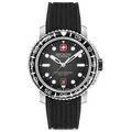 SWISS MILITARY HANOWA - BLACK MARLIN - Silikonarmband - black - black dial