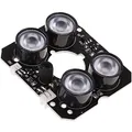 CENPEK 850 nm Infrarot-LED-Array-Platine, IR-Beleuchtung mit IR-Reichweite bis zu 30 m, für alle Arten von Kamera-Modulen, Leistung DC 12 V