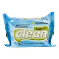 FAKTU clean Pflegetücher: Gründliche und sanfte Feuchttücher für die Analhygiene bei empfindlicher Haut und das tägliche Frische-Gefühl, 30 Stück