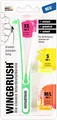 WINGBRUSH Starter-Set Halter m.3 Bürsten 1 St