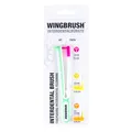 Wingbrush Starter-Set Interdentalbürste 3 Bürsten Zahnbürste 1 St
