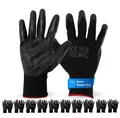 toolmate® Arbeitshandschuhe 10 Paar Arbeitshandschuhe Gartenhandschuhe Gr. 9 - EN388 grau (10 Paar, 10-St)