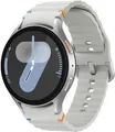 Samsung Galaxy Watch7 - 44 mm - intelligente Uhr mit Sportband - Gummi - Bandgröße: M/L - Anzeige 3.7 cm (1.47") - 32 GB - NFC, Wi-Fi, Bluetooth - 33.8 g - Silber (SM-L310NZSADBT)