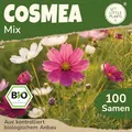 Little Plants BIO Cosmea Samen Mischung 100 Cosmeasamen Blumensamen Samenfest für Blumengarten Blumen Samen für Balkon, Hochbeet und Garten