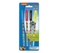 Paw Patrol Set 4 Gel Tinte Kugelschreiber, Blau, Gelb, Rot und Schwarz