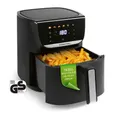 GOURMETmaxx Heißluftfritteuse AirGenius Airfryer 5,5l, 7 Programme,  Shaker Reminder, 1500 W, mit 7,8 Zoll Multi-Colour LED-Touchdisplay