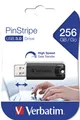 Verbatim PinStripe 256GB USB 3.0 Flash Drive - Schwarz