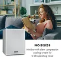 Klarstein Happy Hour Minibar 40L 5-15°C 23 dB LED-Licht Silber-Metallic