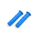 System-S Gummi Fahrradgriffe für Fahrrad Rad BMX MTB, Blau
