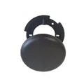 3 Stück Mini-Abzweigdose Schwarz Ø 100mm – Aufputz Verteilerdose & Abdeckdose Schwarzer Baldachin & Endstück für Lüftungsrohr oder Lüftungsgitter Lampenanschluss & Kabelschutz