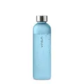 VINSUN Trinkflasche 650ml blau - wiederverwendbar nachhaltig, Kohlensäure geeignet, BPA frei, Tritan - Sport Flasche für Outdoor, Schule, Uni, Fahrrad, Büro, Gym