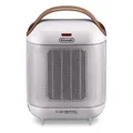 De'Longhi Capsule HFX30C18.IW Keramikheizer – Mobiler Heizlüfter mit 1.800 W, 2 Heizstufen, Anti-Frost-Funktion, für Räume bis 55 m³, Weiß