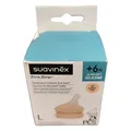 Suavinex, 2er Pack Babyflaschentrinksauger für Zero Zero Anti-Colic Babyflasche,