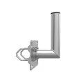 PremiumX 15cm Balkon-Ausleger Aluminium Geländer Balkon-Halterung für Satelliten-Schüssel SAT-Antenne Wand-Halter mit Schellen