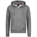 Höhenhorn Kapuzenpullover Woodberg Herren Hoodie für Männer Pullover Sweatshirt Hochwertige Baumwolle, weiche Innenseite, angenehm warm grau 4XL