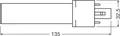 OSRAM HOMELIGHTING 4058075823556 LED (monochrome) EEC E (A - G) G23 3.5 W = 7 W Neutral white (Ø x H) 32.30 mm x 32.30 mm 1 pc(s)
