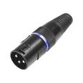Adam Hall Connectors 3 STAR DMX T 3 XLR Stecker 3-Pol | mit Abschlusswiderstand