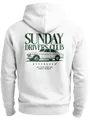Neverless Hoodie Herren Hoodie Backprint Oldtimer Auto Sunday Driver Club Aufdruck