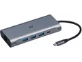 ISY IAD 1025-1 USB-C 6-in-1 Multiport-Adapter, Silber Aluminium