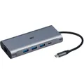 ISY IAD 1025-1 USB-C 6-in-1 Multiport-Adapter Silber Aluminium