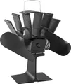 Wiltec Kaminofenventilator mit 2 Flügeln 70 bis 350°C, Ofenventilator ohne Strom, Kaminventilator für eine effiziente und umweltfreundliche Wärmeverteilung
