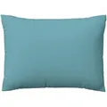 Schlafgut Woven Satin Bettwäsche Kissenbezug einzeln 70x90 cm | petrol-mid - blau