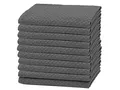 ZOLLNER 10er Set Geschirrtücher Baumwolle in 45x60 cm - saugstarke und langlebige Küchentücher - waschbar bis 60°C – in grau - Gastronomiequalität - Oeko Tex® Zertifiziert