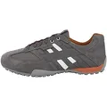 Geox Herren Uomo Snake Sneakers, Lt Grey Anthracite, 43 EU