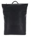 Leonhard Heyden Leder Laptoprucksack mit Laptopfach Hamburg RV-Rucksack 7080 Schwarz