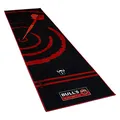 Carpet Mat 140 Red, Dartteppich mit rutschfester Unterseite aus Gummi, umweltfreundliche Turnier Dartmatte mit offiziellem Abstand zum Dartboard 237cm x 80cm, optimaler Schutz für Darts und Tips