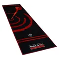 BULL'S Carpet Mat 140 Red Dartteppich mit rutschfester Unterseite Dartmatte