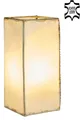 Marrakesch Orient & Mediterran Interior Nachttischlampe Leder Nachttischlampe Tischlampe Lampe Janka natur, Handarbeit