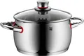 WMF Kochtopf Quality One, Cromargan® Edelstahl Rostfrei 18/10 (2-tlg), Cool+ Technologie für wärmereduzierte Griffe, TransTherm-Allherdboden