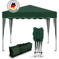 Kronenburg Faltpavillon 3x3m - Wasserfest, UV-Schutz 50+, 0 Seitenteile, grün - Grün