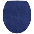 NYVI WC Deckelbezug NYVISpa Lasalle 38x48 cm Navy Toilettendeckel Bezug - - rutschfest, Saugfähig, Schnell Trocknend, Fußbodenheizung geeignet, Oeko-TEX, Waschbar, Weich