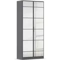 rauch ORANGE Acero Gardeobenschrank (Breite 91 cm/Höhe 210 cm, graumetallic, Breite 91 cm / Höhe 210 cm)