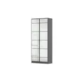 Spiegelschrank mit Einlegeböden Acero , grau , Maße (cm): B: 91 H: 210