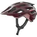 ABUS MTB-Helm Moventor 2.0 - komfortabler Fahrradhelm fürs Gelände - All-Mountain-Helm - für Damen und Herren - Dunkelrot, Größe M (54-58 cm) - Dunkelrot