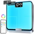RENPHO Körperfettwaage Farbenfroh, Personenwaage mit Wiegeerinnerungen, Intelligente Bluetooth Waage Personen, anpassbare Waagenfarben, wiederaufladbare Waage, ITO-Beschichtung, 180 kg, 30CM