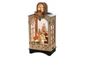 SIGRO LED Laterne Holz Laterne Winterwald, LED