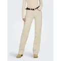 ONLY Gerade Jeans ONLBLUSH MID STRAIGHT DNM DOT NOOS beige M (38)