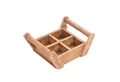 DESIGN DELIGHTS Truhe HOLZ ZIEGELFORM "BRICK II", mit Griffen, Massivholz, Holzkiste